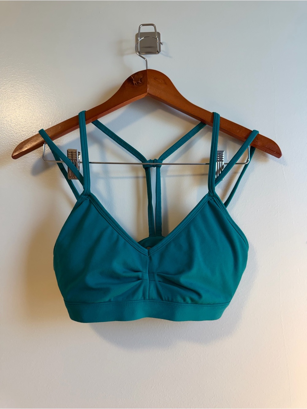 Fabletics Teal turquoise Strappy Sports bra Bralette top Small